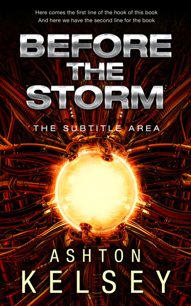 Front view of Tumbleweed #20660 - Premade Science Fiction Book Cover