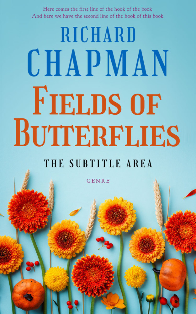 Front view of Morning Glory #20686 - Premade Literary Fiction Book Cover