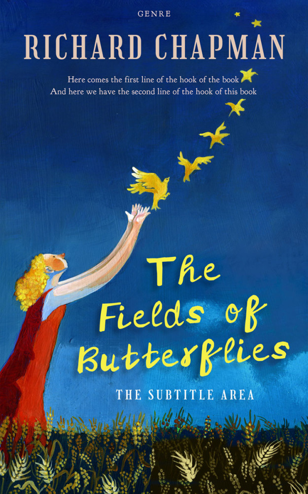 Front view of Chathams Blue #20704 - Premade Poetry Book Cover