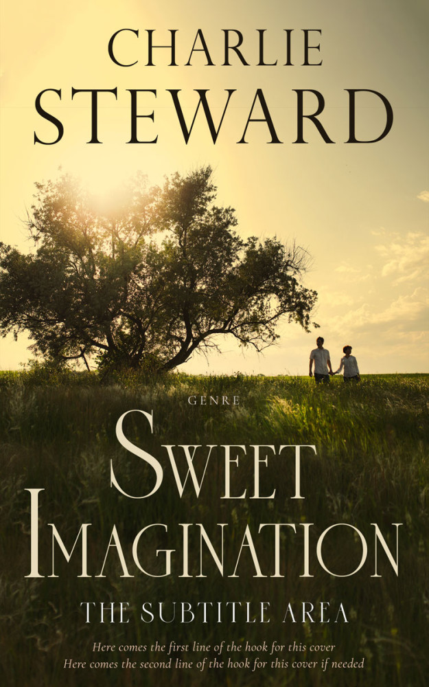 Front view of Thatch Green #20889 - Premade Romance Book Cover