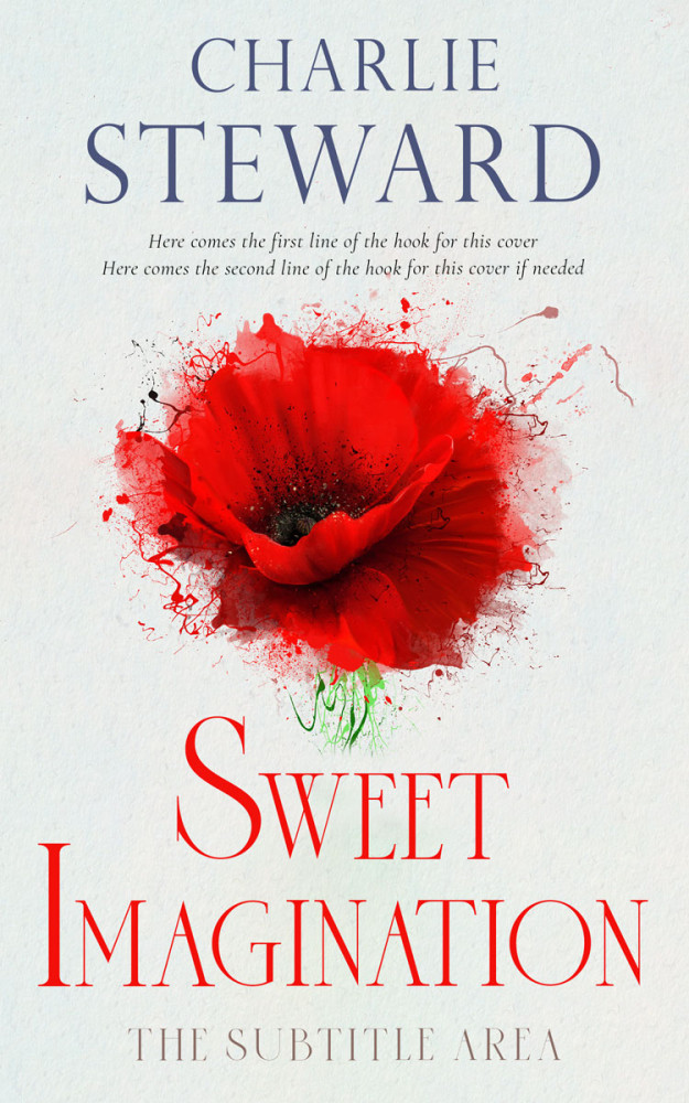 Front view of Cararra #20895 - Premade Poetry Book Cover