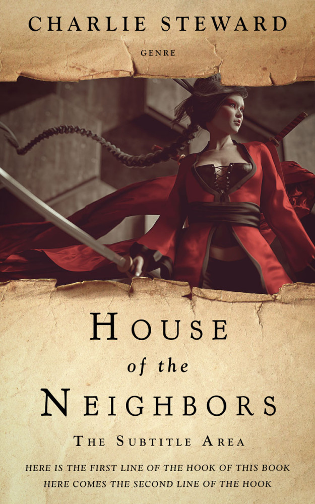 Front view of Pavlova #21064 - Premade Fantasy Book Cover