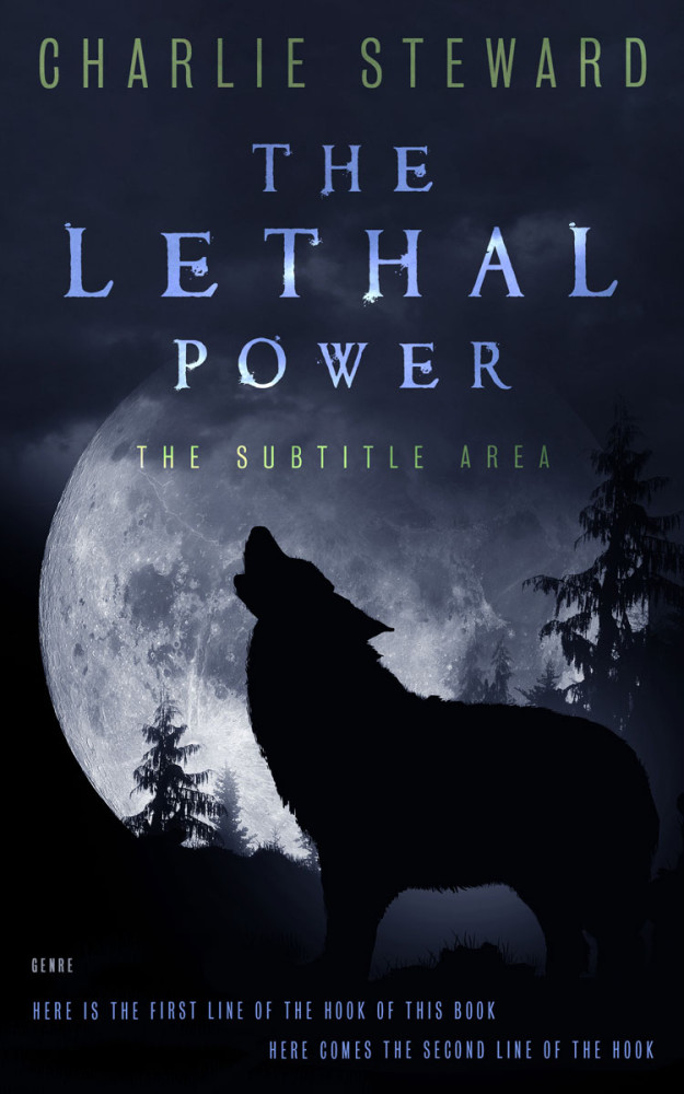 Front view of Vulcan #21101 - Premade Horror Book Cover