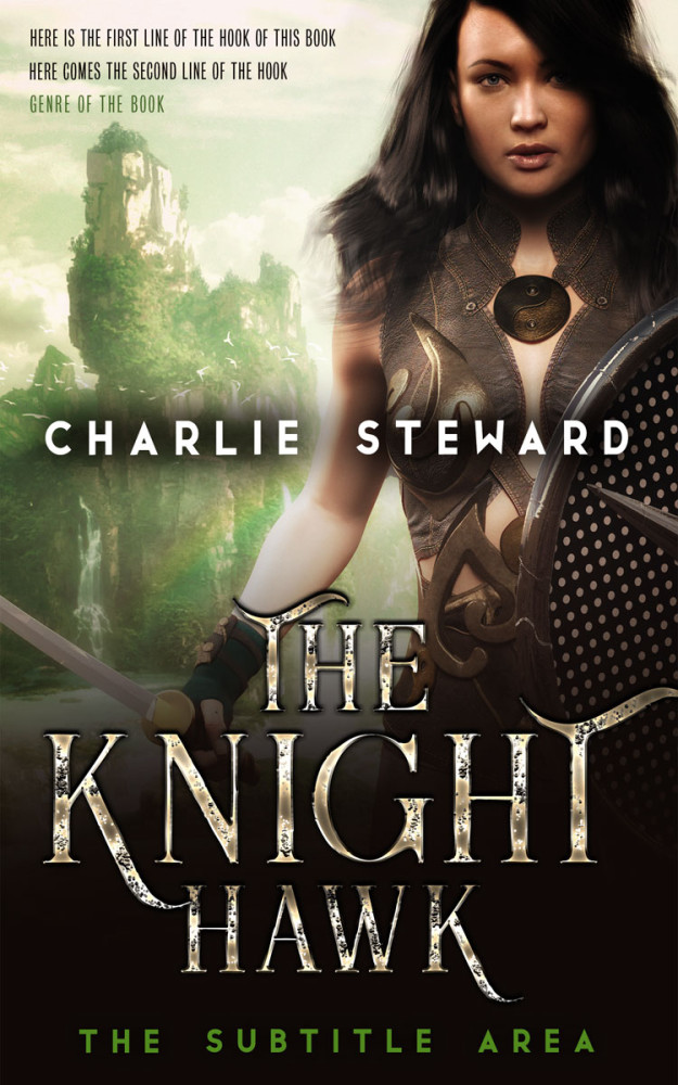 Front view of Tana #21138 - Premade Fantasy Book Cover