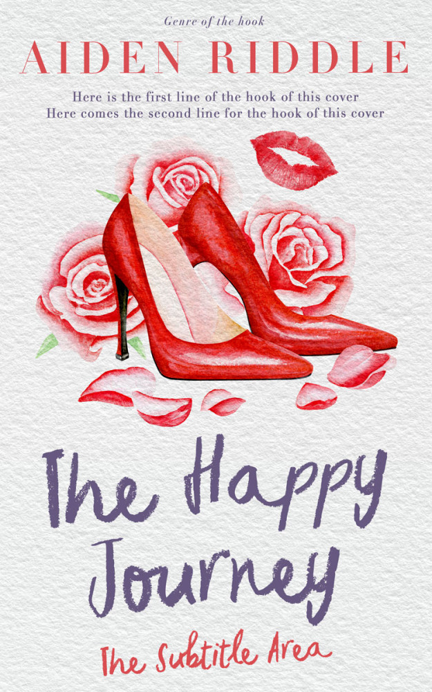 Front view of Ebb #21221 - Premade Chick Lit Book Cover