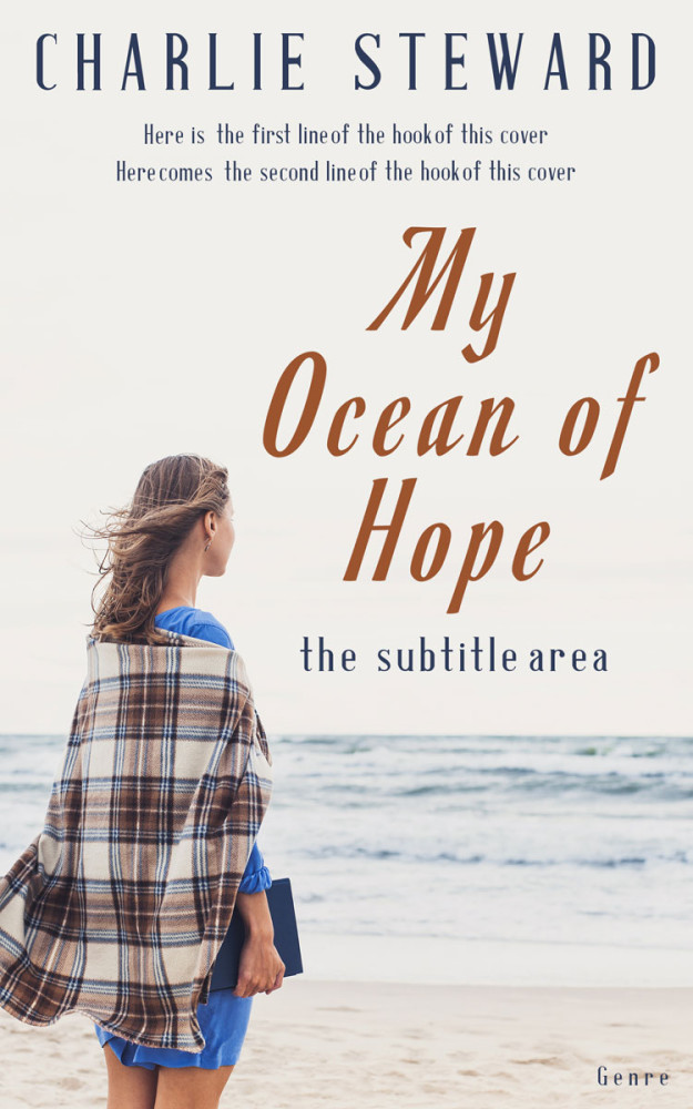 Front view of Ebb #21257 - Premade Romance Book Cover