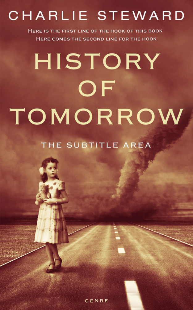 Front view of Sanguine Brown #21317 - Premade Apocalyptica Book Cover | BookCoverZone