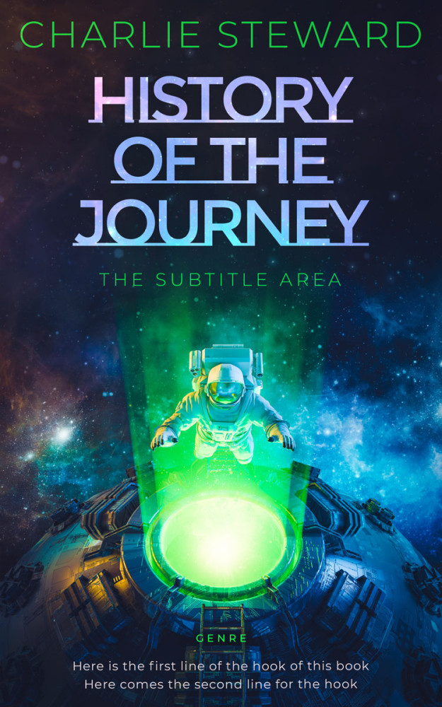 Front view of Mirage #21335 - Premade Science Fiction Book Cover