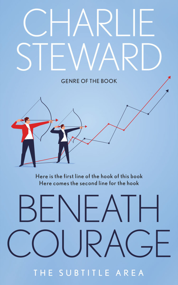 Front view of Regent St Blue #21381 - Premade Self-Improvement & Self-Help Book Cover