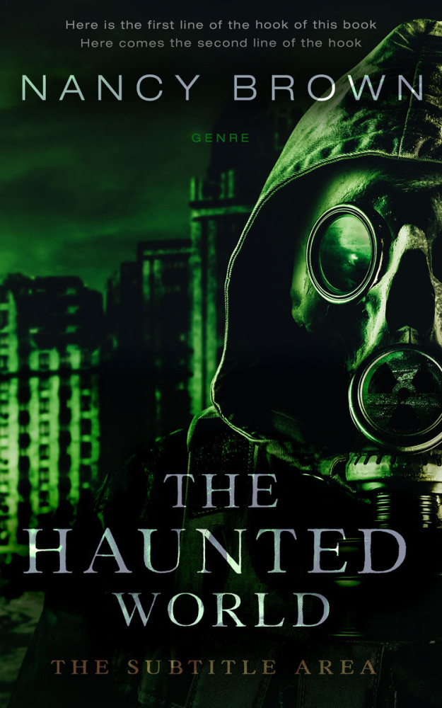 Front view of Racing Green #21427 - Premade Apocalyptica Book Cover