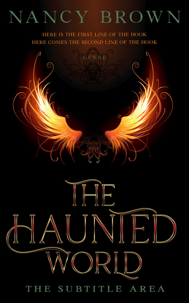 Front view of Night Rider #21438 - Premade Fantasy Book Cover