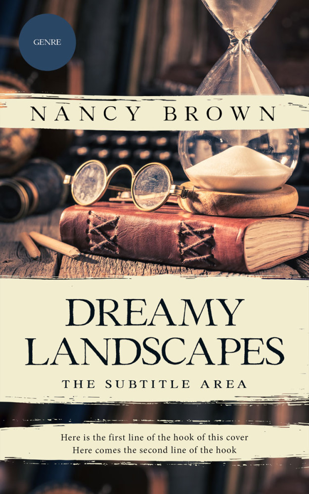 Front view of Shark #21472 - Premade Historical Book Cover