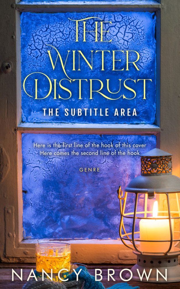 Front view of Cerulean Blue #21486 - Premade Literary Fiction Book Cover