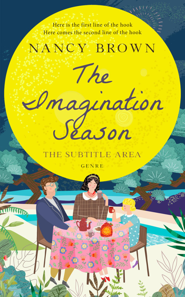 Front view of Pickled Bluewood #21490 - Premade Literary Fiction Book Cover