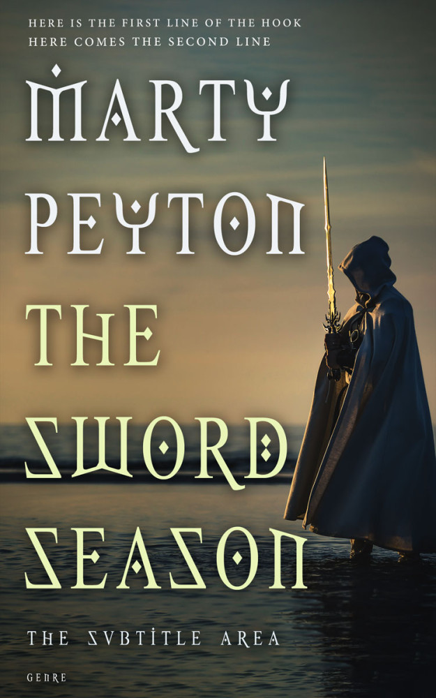 Front view of Lunar Green #21632 - Premade Fantasy Book Cover