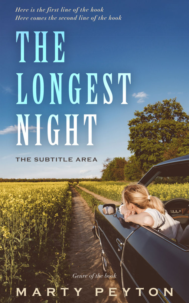 Front view of Kashmir Blue #21748 - Premade Romance Book Cover