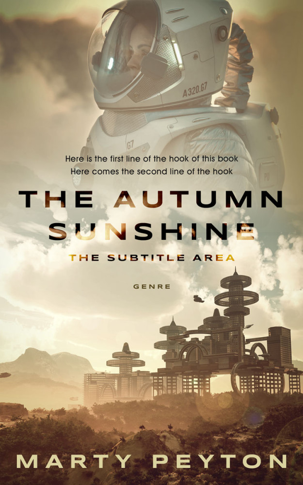 Front view of Hillary #21781 - Premade Science Fiction Book Cover