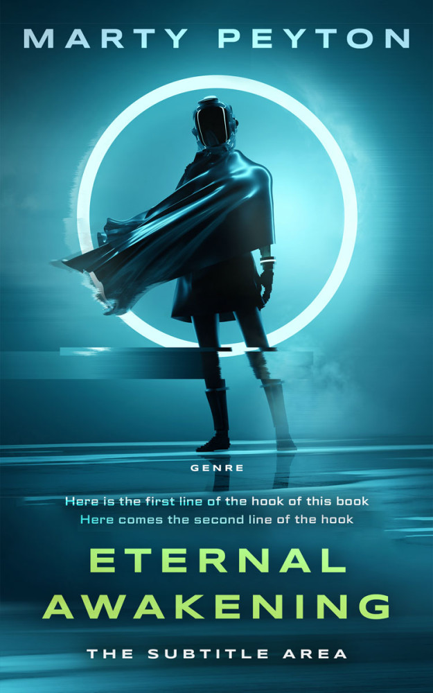 Front view of Blumine #21785 - Premade Science Fiction Book Cover