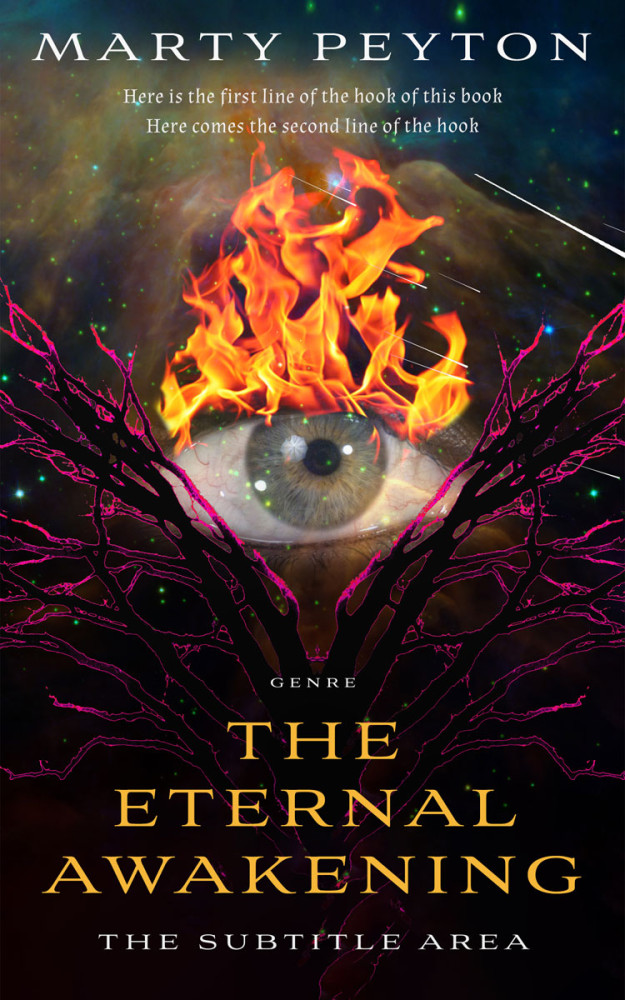 Front view of Japonica #21798 - Premade Surreal Book Cover