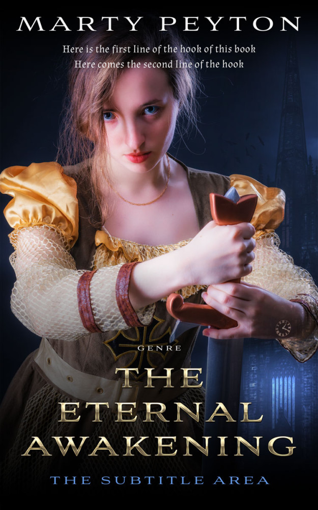 Front view of Quicksand #21799 - Premade Historical Book Cover