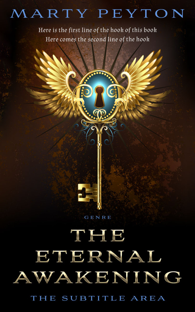 Front view of Eternity #21800 - Premade Fantasy Book Cover