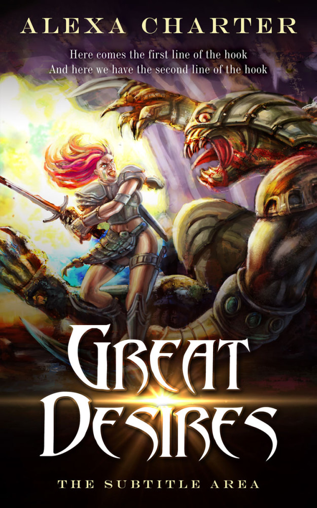 Front view of Pavlova #21940 - Premade Fantasy Book Cover