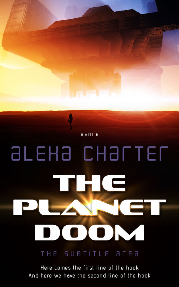 Front view of Crowshead #21959 - Premade Science Fiction Book Cover