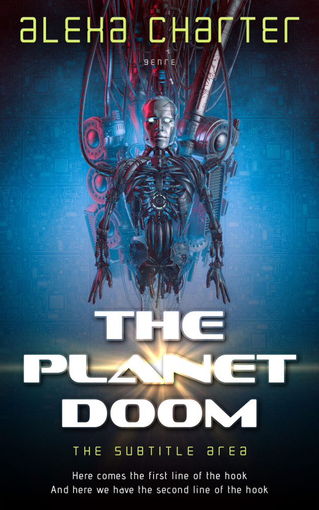 Front view of Mirage #21960 - Premade Science Fiction Book Cover