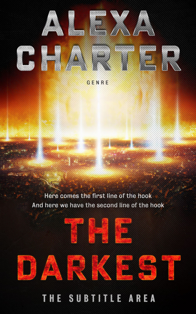 Front view of Eclipse #22033 - Premade Apocalyptica Book Cover