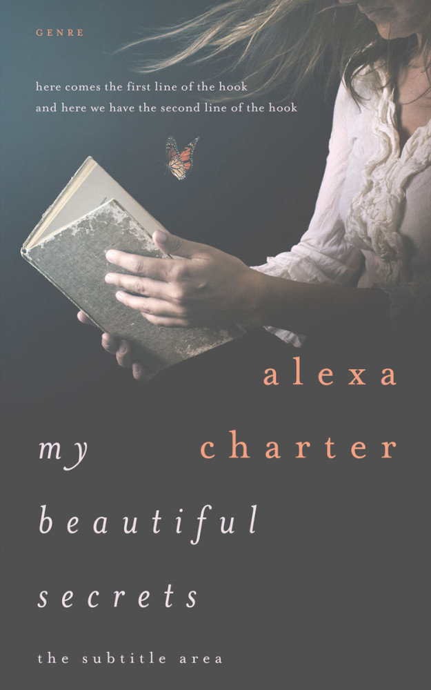 Front view of Abbey #22085 - Premade Poetry Book Cover