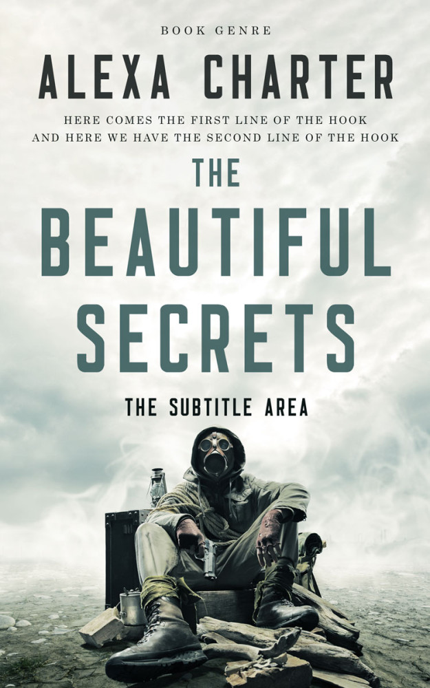 Front view of Outer Space #22100 - Premade Apocalyptica Book Cover