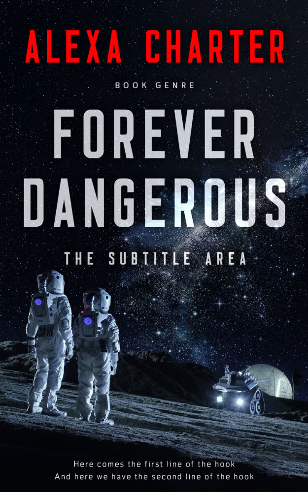 Front view of Bunker #22138 - Premade Science Fiction Book Cover