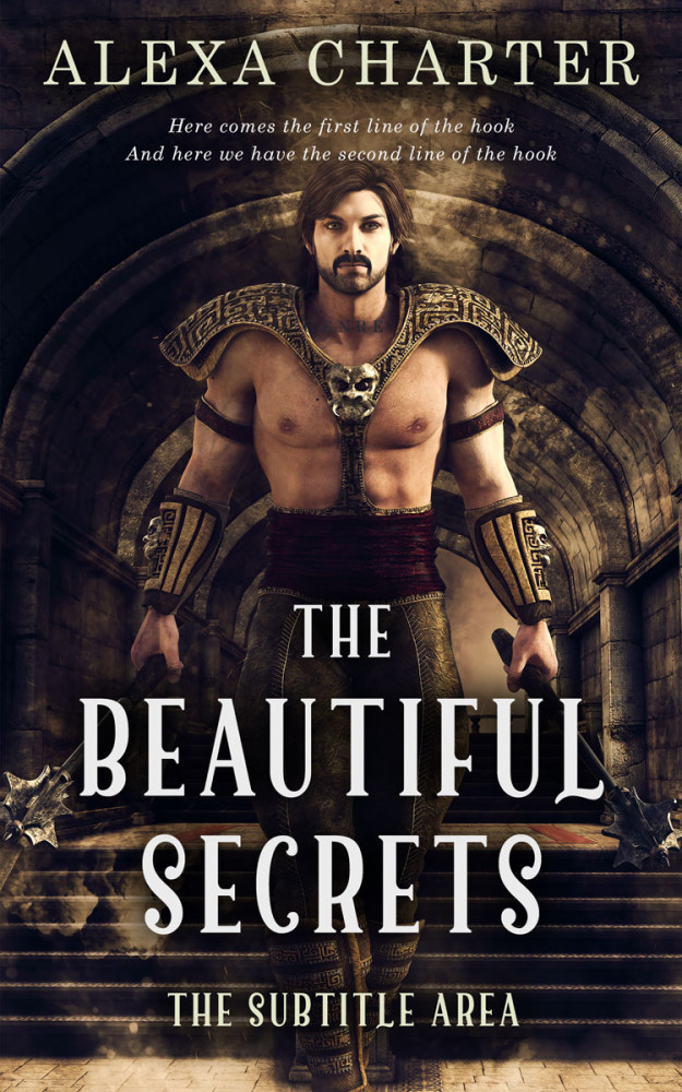 Front view of Thunder #22157 - Premade Fantasy Book Cover