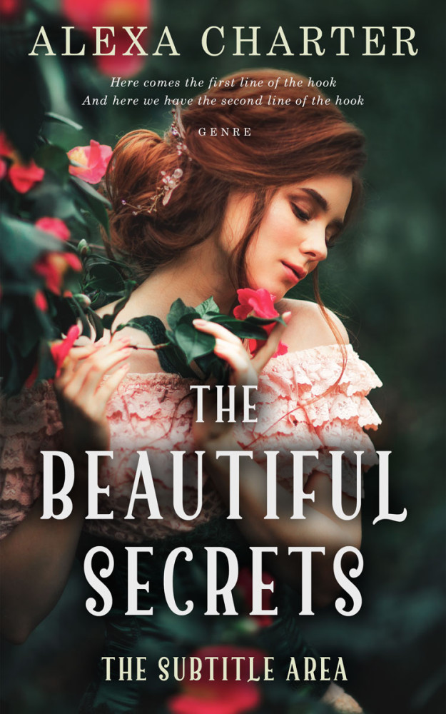 Front view of Cameo #22158 - Premade Romance Book Cover