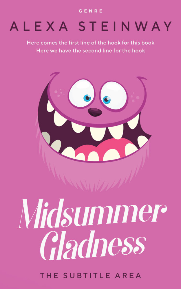 Front view of Hopbush #22245 - Premade Children's Book Cover