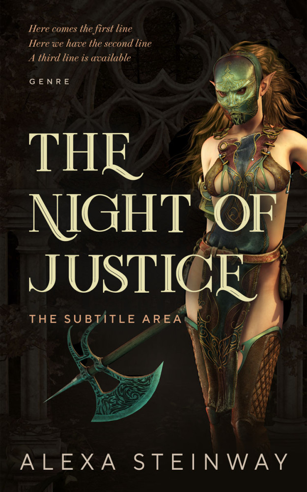 Front view of Zeus #22333 - Premade Fantasy Book Cover