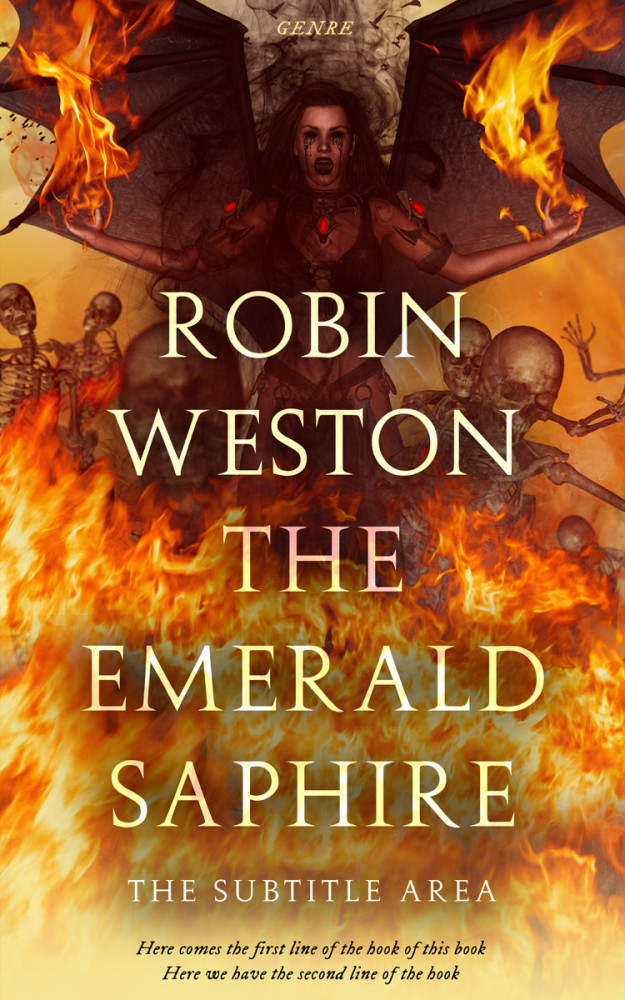 Front view of Bull Shot #22441 - Premade Fantasy Book Cover