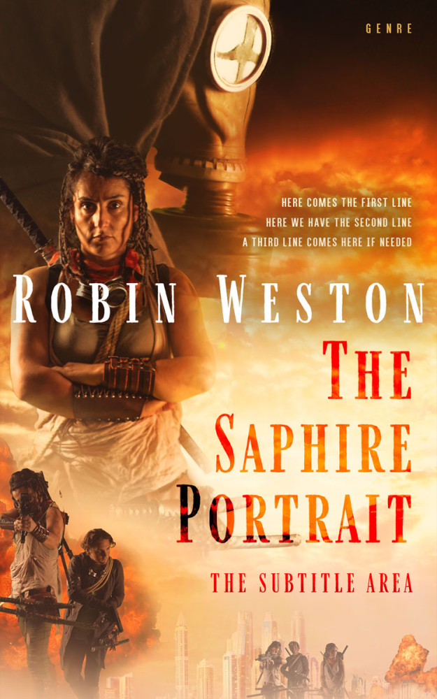 Front view of Cedar #22495 - Premade Apocalyptica Book Cover