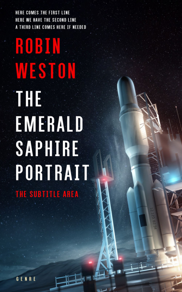 Front view of Mirage #22505 - Premade Science Fiction Book Cover