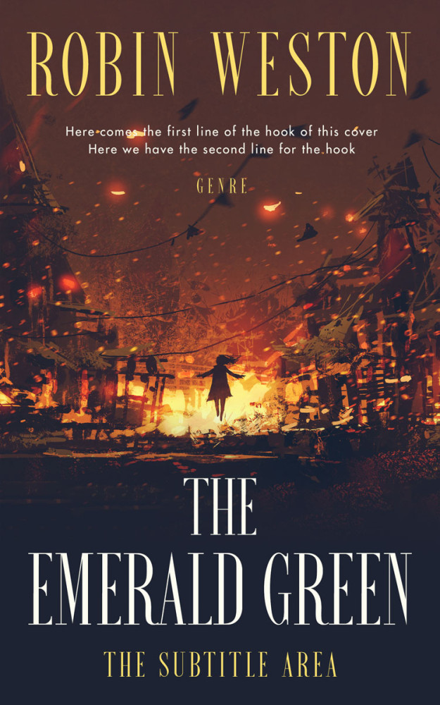 Front view of Thunder #22520 - Premade Apocalyptica Book Cover