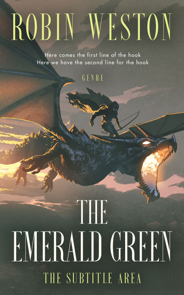 Front view of Fuscous Gray #22523 - Premade Fantasy Book Cover