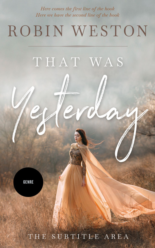 Front view of Silk #22563 - Premade Fantasy Book Cover