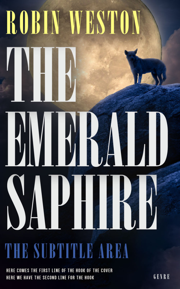 Front view of Shark #22583 - Premade Horror Book Cover