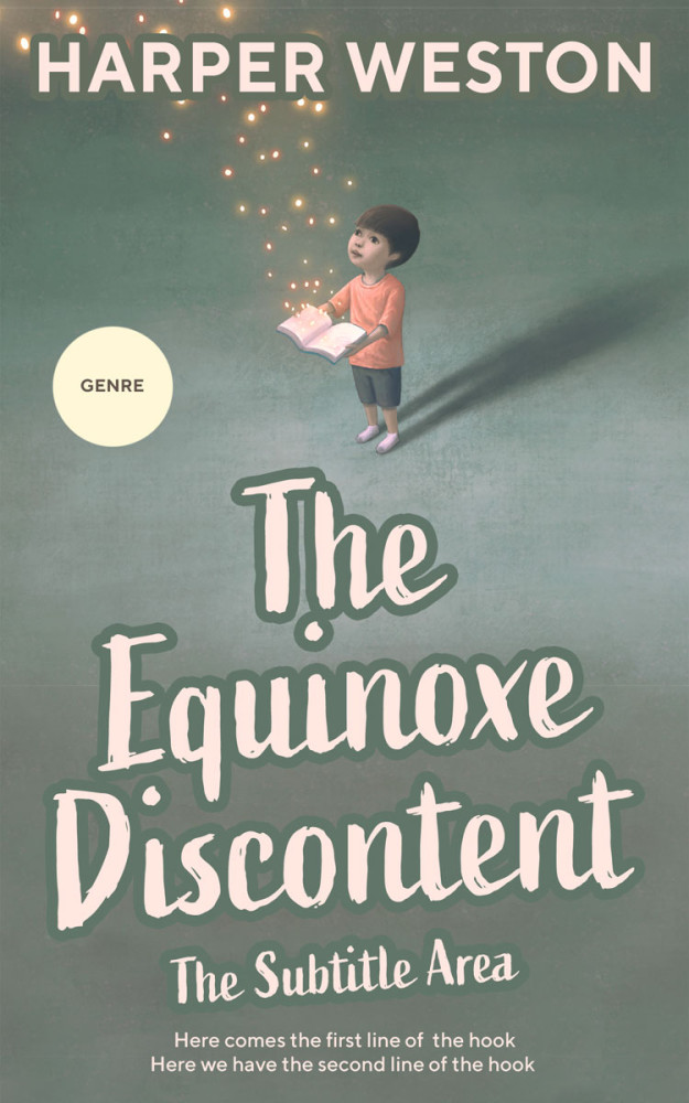 Front view of Xanadu #22788 - Premade Fantasy Book Cover