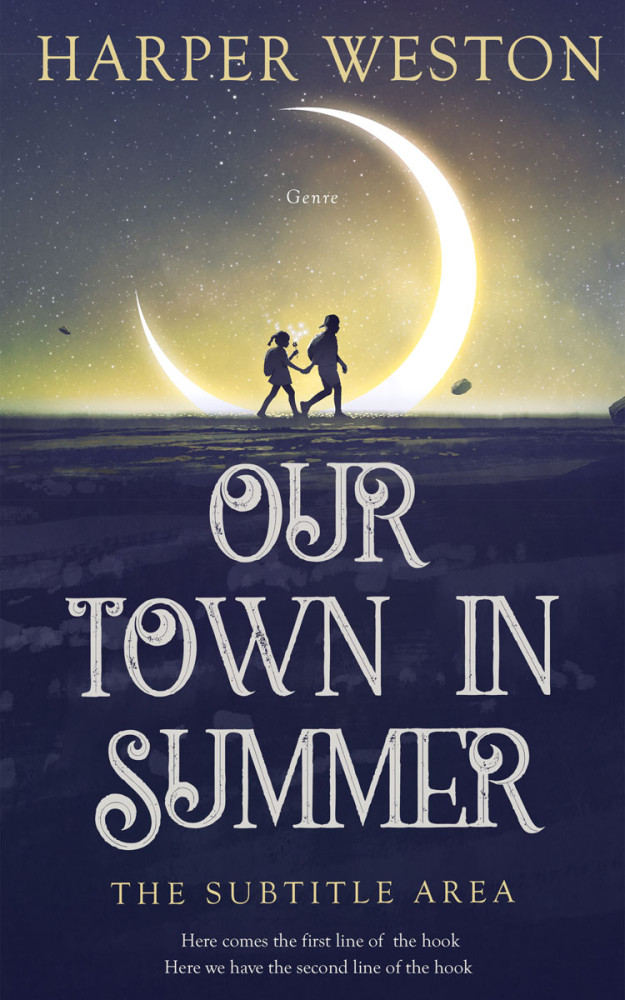 Front view of Martinique #22801 - Premade Surreal Book Cover