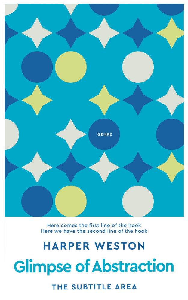 Front view of Cerulean #22906 - Premade Business Book Cover