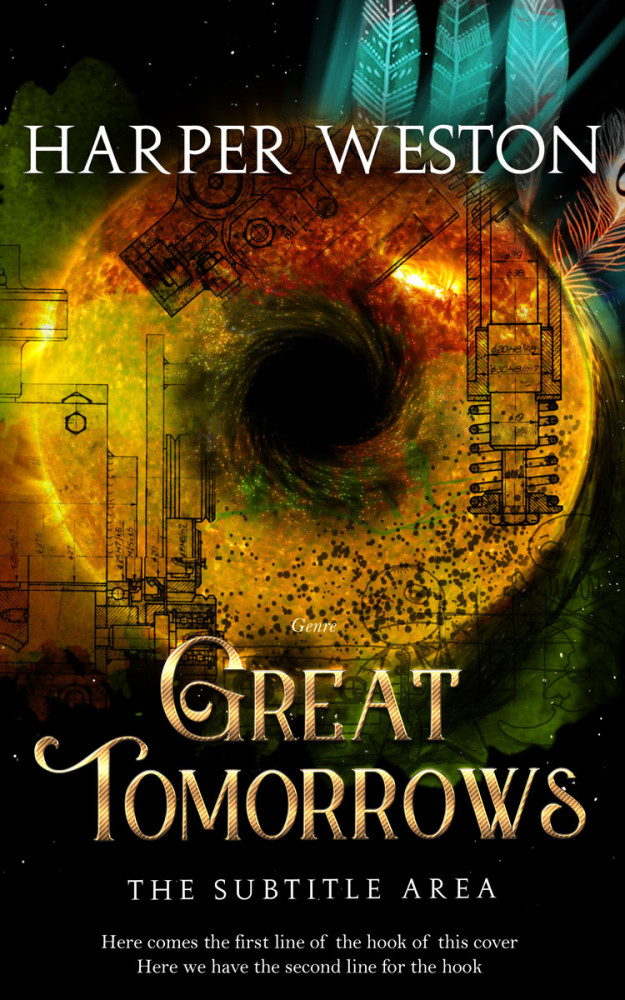 Front view of Nugget #22953 - Premade Fantasy Book Cover