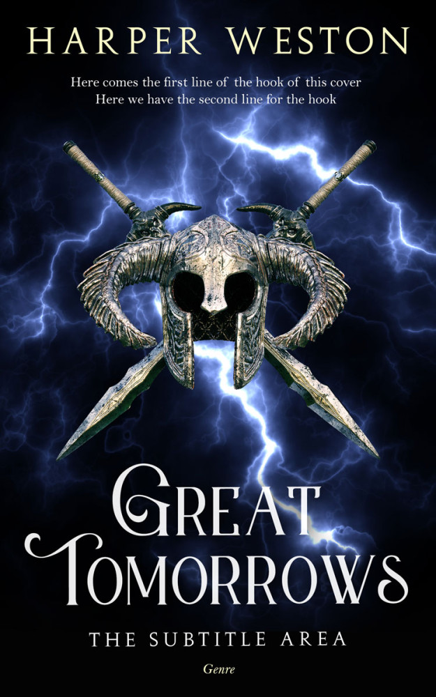 Front view of Ebony #22970 - Premade Historical Book Cover