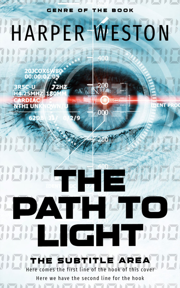 Front view of Botticelli #23006 - Premade Science Fiction Book Cover