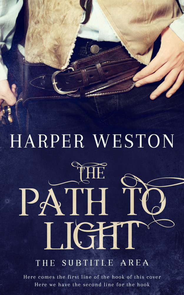 Front view of Akaroa #23024 - Premade Action & Adventure Book Cover